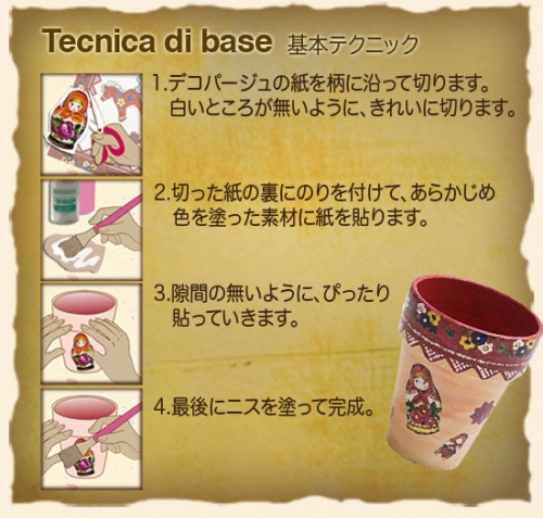 デコパジュのテクニック